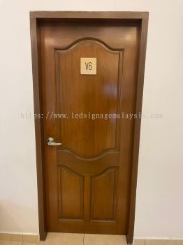Wooden Door Signage for Hotel Accommodation