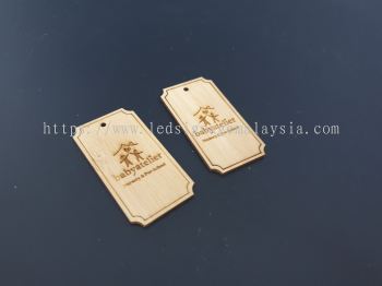 Laser Engraving Service on Wooden Tag