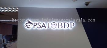 Indoor 3D LED back lit lettering signage