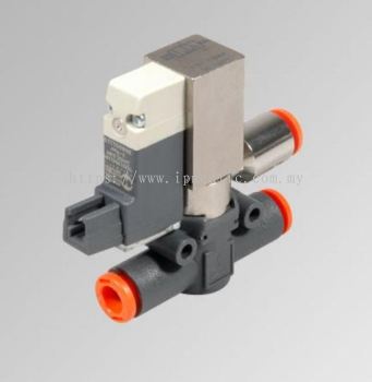 IN-LINE SOLENOID VALVE SOV L-- SOV L 3-2 NC-NO PIPE-PIPE CONVEYED EXHAUST