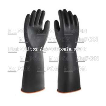 Long Heavy duty Unlined Natural Rubber Glove (18)