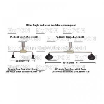 SIPEL DUAL CUPS AND MICRO VAC TIPS V-DUAL CUP-4-J-B-90