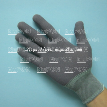 Grey Nylon Knitted Gloves- Without PU Coated