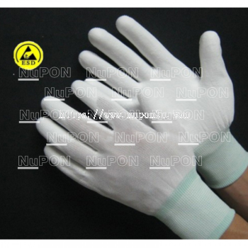 ESD PU Palm Coated Gloves