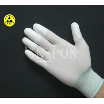 ESD Pu fingertips Coated Gloves