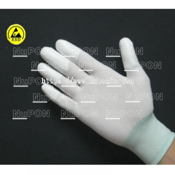 ESD Pu fingertips Coated Gloves