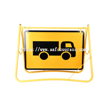 OEM Roadway Safety Devices Roadwork Traffic Board Warning Board Signage Swing Stand Traffic Signs