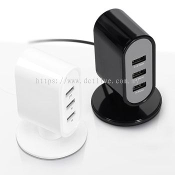 Three-Port 4.1A Fast Charge Charging Head Multi-Port USB Charger