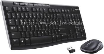 Logitech MK270 Wireless Keyboard And Mouse Combo - Keyboard And Mouse Included, Long Battery Life