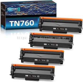 GOTOBY Compatible Toner Cartridge Replacement For Brother TN760 TN-760 TN730 High Yield Work 