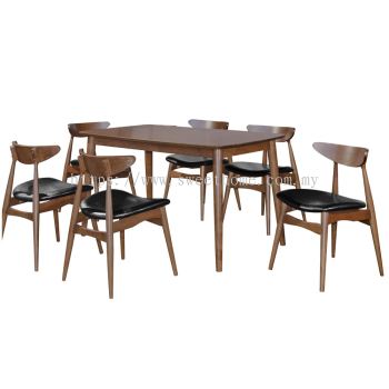 Pavilion (1+6) Solid Wood Dining Table