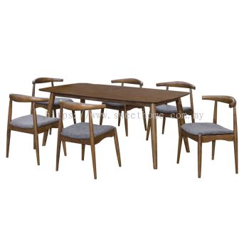 Miami (1+6) Solid Wood Dining Set