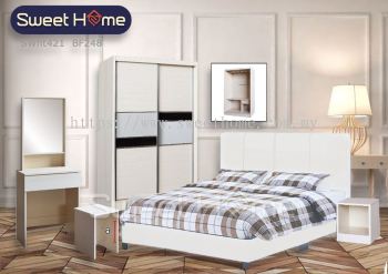 Set Katil Almari Special offer 4ft x 6ft  wardrobe bedroom Set full