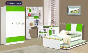 Kid's Bedroom Set Children's Bedroom Set Colorful Bedroom Set Almari Kanak-Kanak