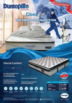 Dunlopillo Mattress Penang Coolsilk cold + Glacial Comfort