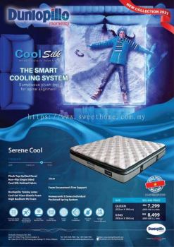 Dunlopillo Mattress Penang Coolsilk cold + Serene Cool Penang