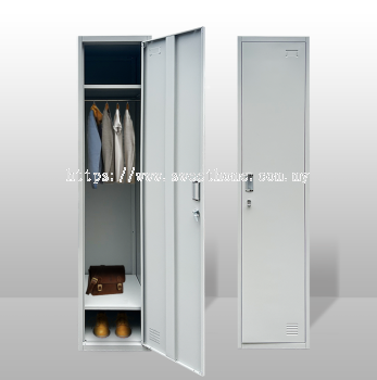 1 Compartment Metal Locker 0.38mm x 0.38mm x 1828mm Asrama & Office Metal Locker Penang Supplier