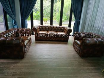 Chesterfield Penang 3 seaters royal chairs 