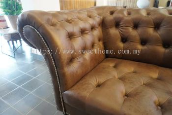 Chesterfiels sofa Taman Harmorni Kulim Kedah set Sweet Home