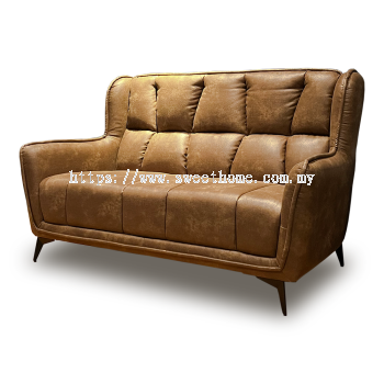 2 Seaters Modern Leather Sofa