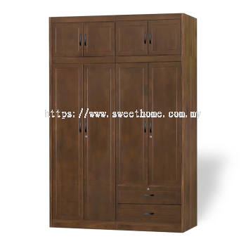Wooden Wardrobe 4 Doors/8 Doors H 94" L 96" D 21"