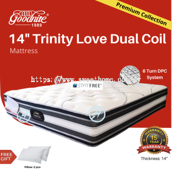 Goodnite Trinity Love Statfree Dual Coil 14 inches  Mattress