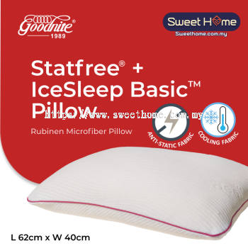 Goodnite Statfree Cooling Rubinen Microfiber Pillow 62cm x 40cm x 1.33kg