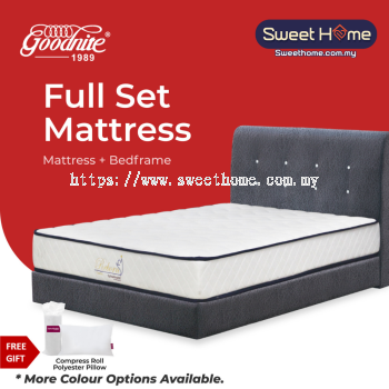 Goodnite Reborn Comfort Mattress (8 Inch) + EC105 Bedframe [Full Set]