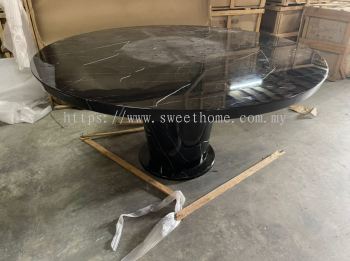 6ft Round Marble Dinning Table Supplier Penang