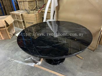 6ft Round Marble Dinning Table Supplier Penang