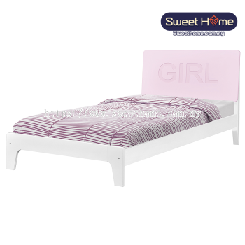    Kids Bed Single Super Single  Wooden Bedframe CS 3216 (WHP) 3ft 3.5ft