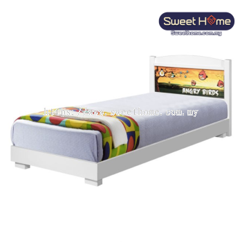  Kids Bed Single Super Single  Wooden Bedframe CS 3210 (WH) 3ft 3.5ft