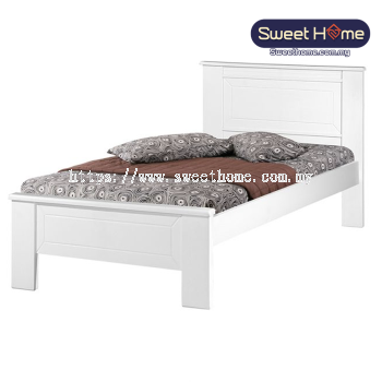   Single Super Single  Wooden Bedframe ATN 9232(WH)  3ft 3.5ft