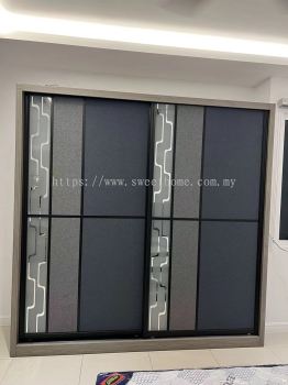 Katil queen bed set wardrobe almari top penang furniture store furniture package 