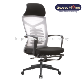 Highback Chair C/W Nylon Leg I Ergonomic Mesh Chair I Office Chair Penang