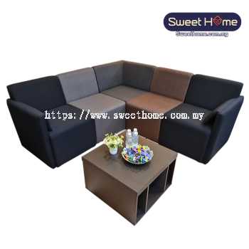 2022 New Arrival Office Sofa Modern Design Corner L Shape Mixed Colour