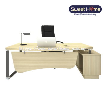 Director Table With Side Cabinet | Office Table Penang | Director Table Penang