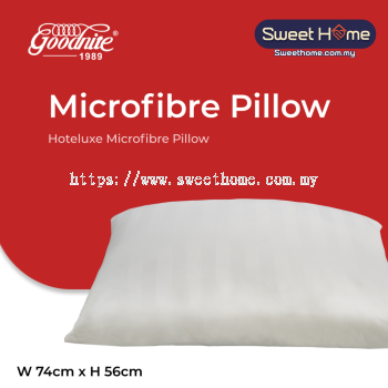 Goodnite Hoteluxe Microfiber Pillow 74cm x 56cm x 1.6kg (Hotel Pillow)