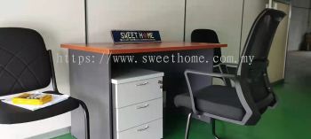 Standard Office Table | Medium Back Mesh Office Chair | Office Visitor Chair  Mytex Heat Treatment Enterprise Kawasan Industri Ringan Asas Jaya Bukit Mertajam Penang