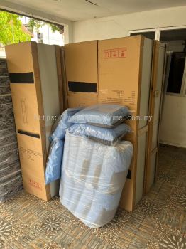 Double Decker Metal Bedframe with Plywood | Single Mattress HD Foam | Metal Steel Locker | Hostel Kit Paling Murah Deliver to Bandar Cassia Batu Kawan Penang