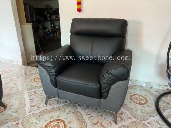 Sofa 1 Seater | 2 Seater | 3 Seater | Sofa Set Black Colour deliver to Jalan Tasek Simpang Ampat Penang