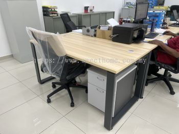 Office Table Penang Metal Leg Durable deliver to Lorong Perindustrian Bukit Mintak ,Penang Science Park ,Simpang Ampat Penang