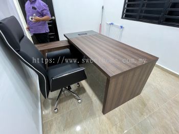 Director Executive Office Table and Director Chair Delivery to Jelutong GeorgeTown Penang