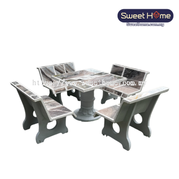 Outdoor Stone Table / Garden Table and Chair Set | Outdoor Furniture