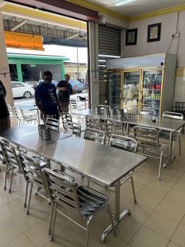 Durable Stainless Steel Table Set In Penang Supply To F&B Nasi Kandar Stainless Steel Equipment