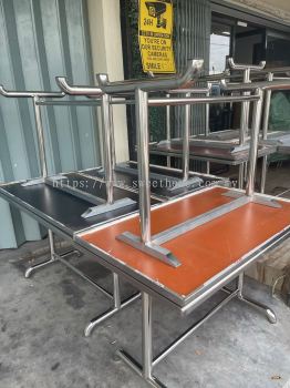 Durable Stainless Steel Table Set In Penang Supply To F&B Nasi Kandar Stainless Steel Equipment | Cafe Furniture