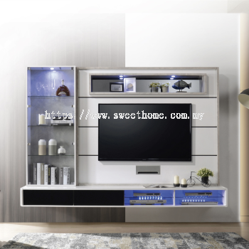 Hanging Wall Mounted Modern TV Cabinet Set