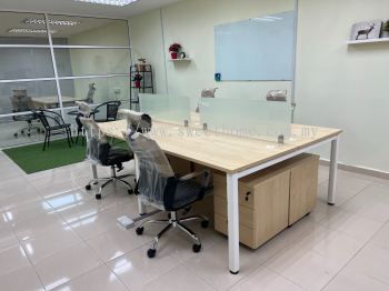 Whole Office Furniture Set Up | Director Table | Standard Office Table | Office Workstation Table 4 Pax | High Back Office Chair Area Juru Penang | Office Furniture Penang