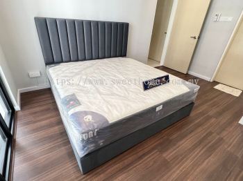 Queen Size Bedrame with Z Pump Storage | Storage Bed Frame | Katil Dengan Storage deliver to Vertu Resort ,Persiaran Cassia Barat ,Bandar Cassia Penang