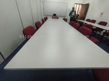 Rectangle Conference Meeting Table | Meja Mesyuarat Besar Murah deliver to Masjid Ibadur Rahman Kepala Batas Penang | Office Table Penang